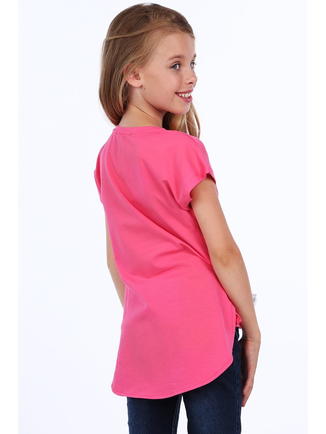 Bluza fetita cu inimioare, amarant NDZ8311 - Magazin online - Boutique